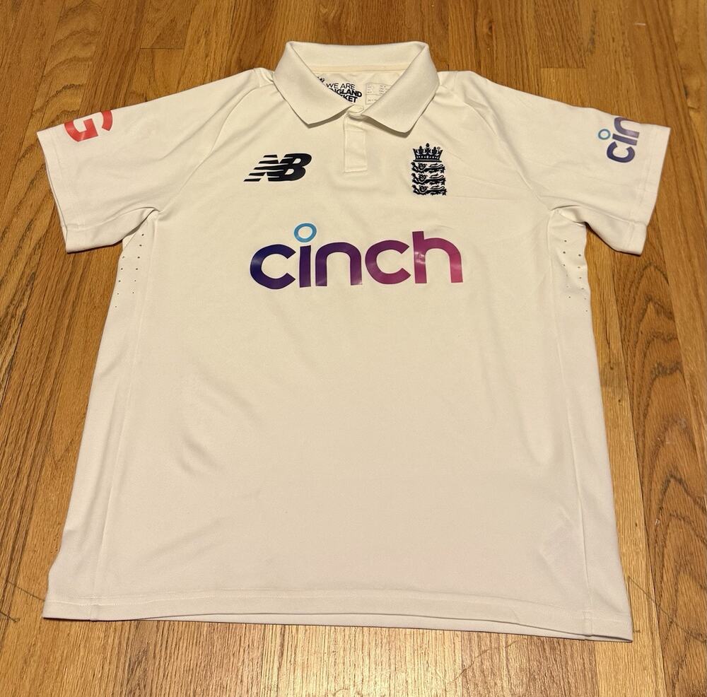 England Cricket 2021 ODI New Balance Cricket Shirt Size Men's Small